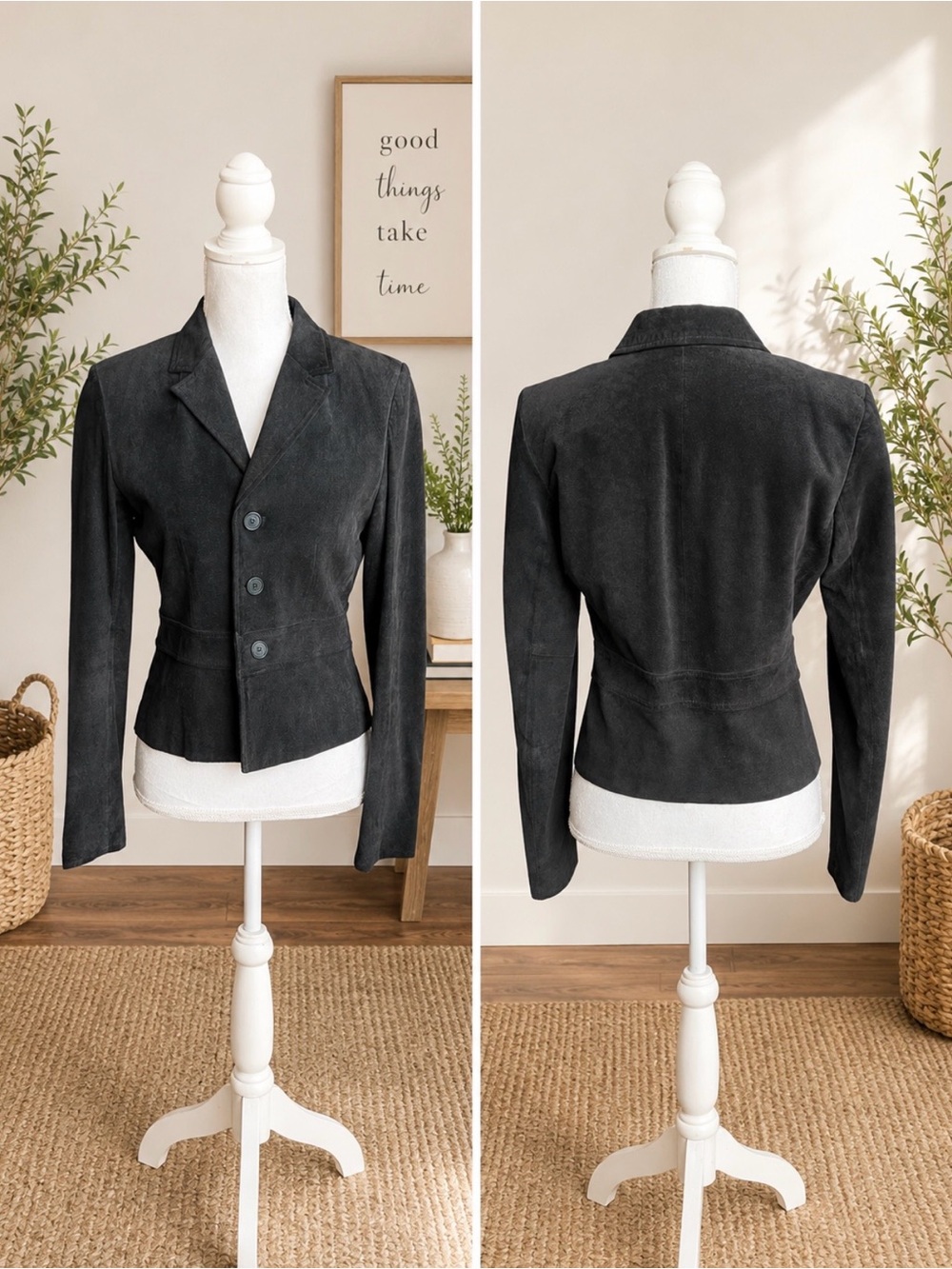 VTG Y2k Ralph Lauren Suede Jacket SzM